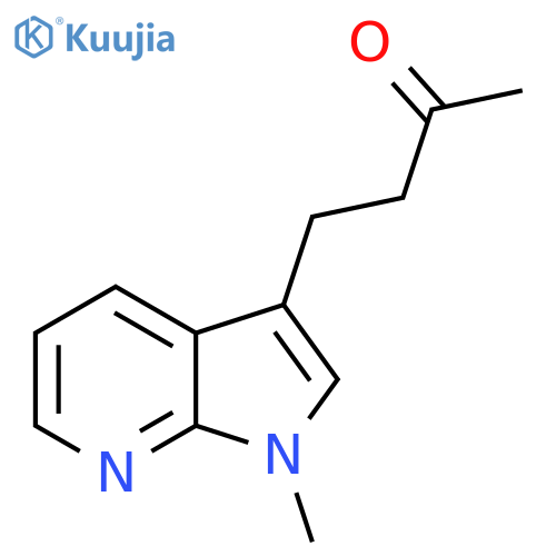 4-{1-methyl-1H-pyrrolo2,3-bpyridin-3-yl}butan-2-one structure