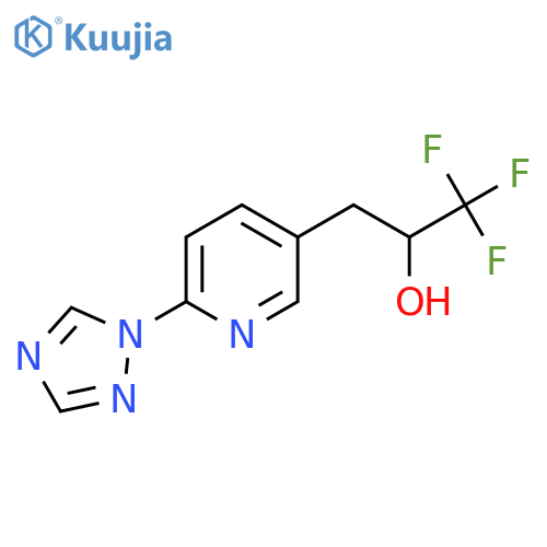 1,1,1-trifluoro-3-6-(1H-1,2,4-triazol-1-yl)pyridin-3-ylpropan-2-ol structure