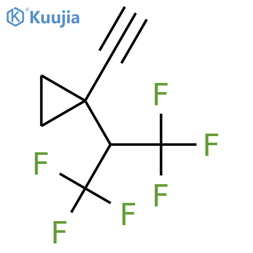 1-ethynyl-1-(1,1,1,3,3,3-hexafluoropropan-2-yl)cyclopropane structure