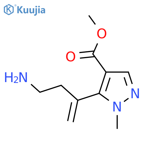 methyl 5-(4-aminobut-1-en-2-yl)-1-methyl-1H-pyrazole-4-carboxylate structure