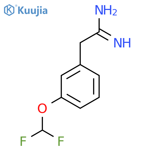 2-3-(difluoromethoxy)phenylethanimidamide structure