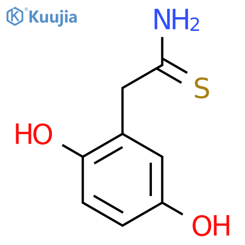 2-(2,5-dihydroxyphenyl)ethanethioamide structure