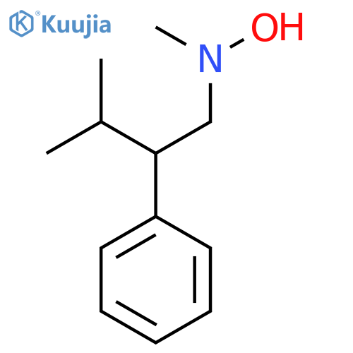 N-methyl-N-(3-methyl-2-phenylbutyl)hydroxylamine structure