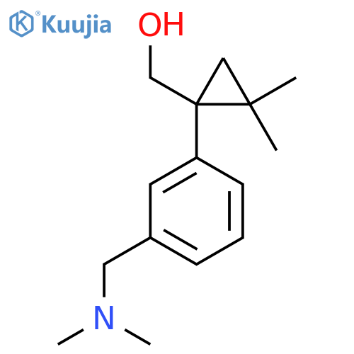 (1-{3-(dimethylamino)methylphenyl}-2,2-dimethylcyclopropyl)methanol structure