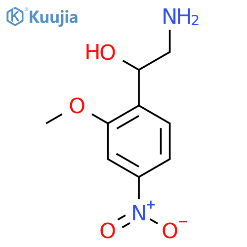 2-amino-1-(2-methoxy-4-nitrophenyl)ethan-1-ol structure
