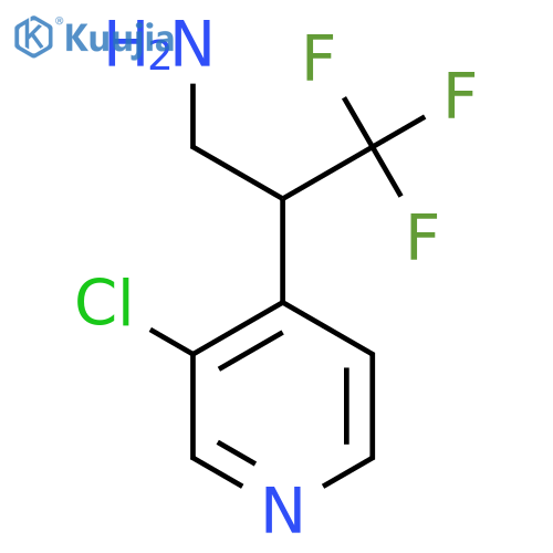 2-(3-chloropyridin-4-yl)-3,3,3-trifluoropropan-1-amine structure