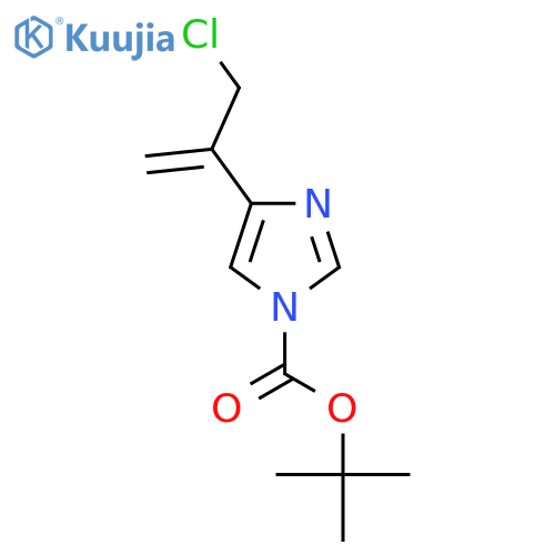 tert-butyl 4-(3-chloroprop-1-en-2-yl)-1H-imidazole-1-carboxylate structure