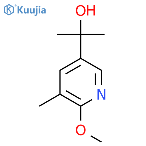 2-(6-methoxy-5-methylpyridin-3-yl)propan-2-ol structure