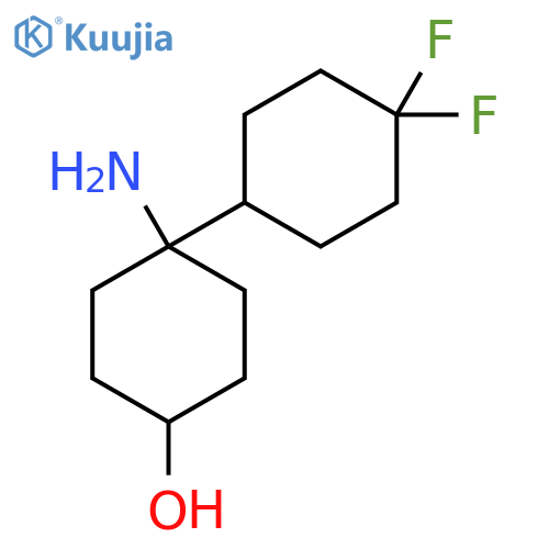 4-amino-4-(4,4-difluorocyclohexyl)cyclohexan-1-ol structure