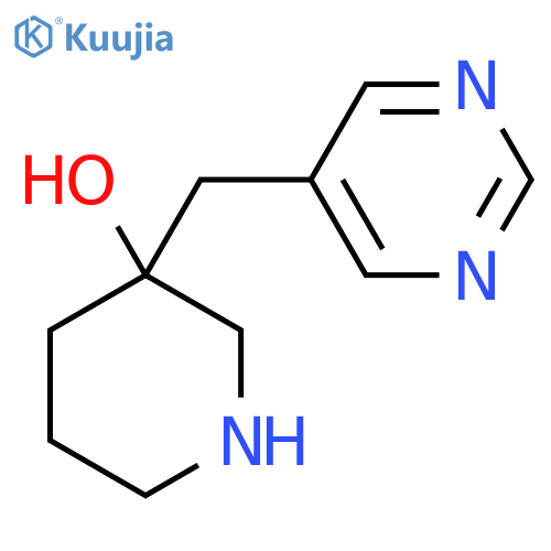 3-(pyrimidin-5-yl)methylpiperidin-3-ol structure
