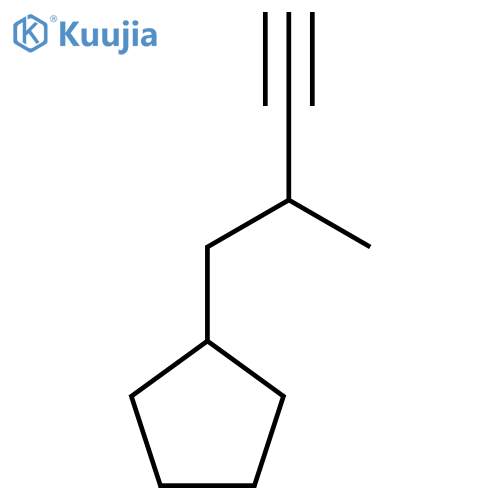 (2-methylbut-3-yn-1-yl)cyclopentane structure