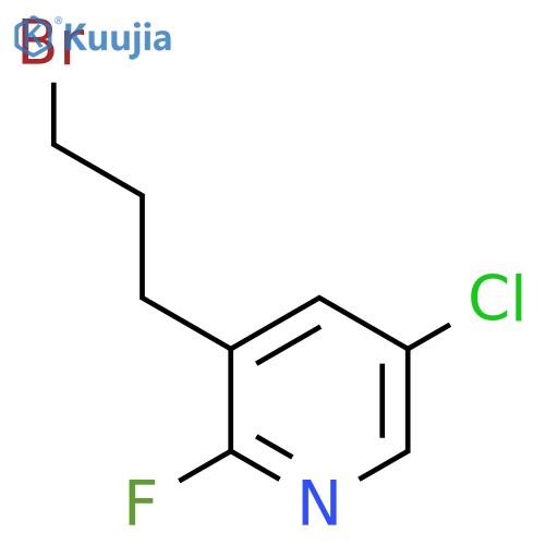 3-(3-Bromopropyl)-5-chloro-2-fluoropyridine structure