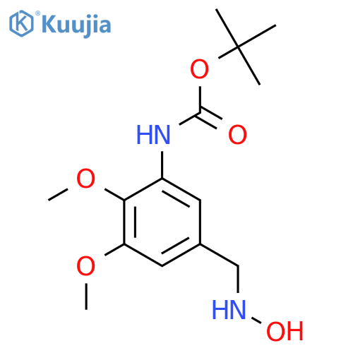 tert-butyl N-{5-(hydroxyamino)methyl-2,3-dimethoxyphenyl}carbamate structure