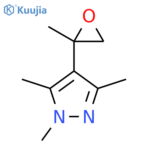 1,3,5-trimethyl-4-(2-methyloxiran-2-yl)-1H-pyrazole structure