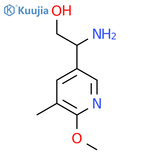 2-amino-2-(6-methoxy-5-methylpyridin-3-yl)ethan-1-ol structure