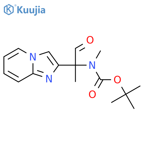 tert-butyl N-(2-{imidazo1,2-apyridin-2-yl}-1-oxopropan-2-yl)-N-methylcarbamate structure