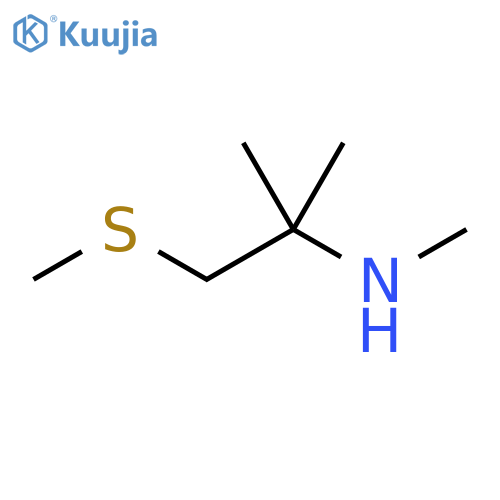 methyl2-methyl-1-(methylsulfanyl)propan-2-ylamine structure