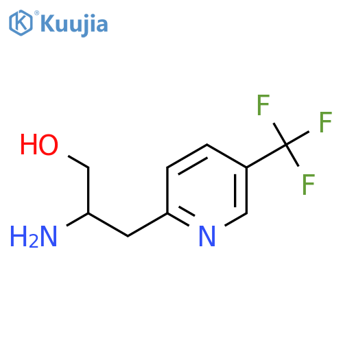 2-amino-3-5-(trifluoromethyl)pyridin-2-ylpropan-1-ol structure