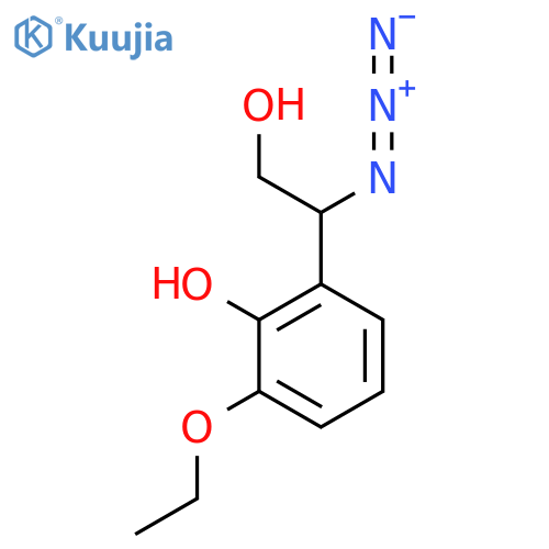 2-(1-azido-2-hydroxyethyl)-6-ethoxyphenol structure