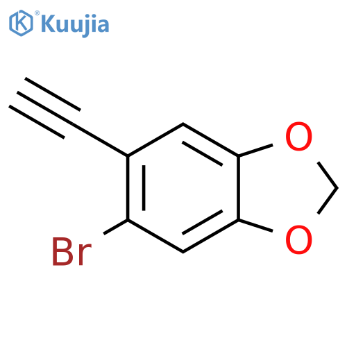 5-Bromo-6-ethynyl-1,3-dioxaindane structure