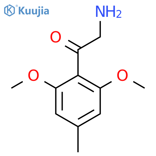 2-amino-1-(2,6-dimethoxy-4-methylphenyl)ethan-1-one structure