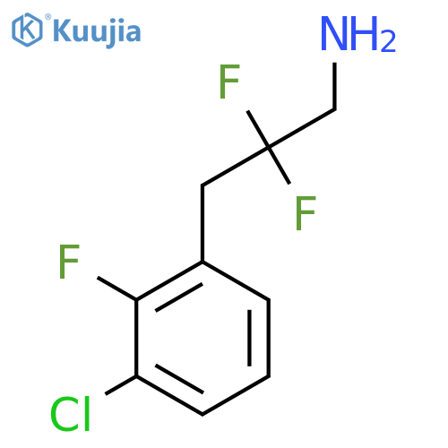 3-(3-chloro-2-fluorophenyl)-2,2-difluoropropan-1-amine structure