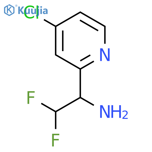 1-(4-chloropyridin-2-yl)-2,2-difluoroethan-1-amine structure