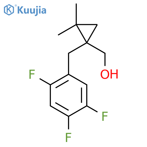 {2,2-dimethyl-1-(2,4,5-trifluorophenyl)methylcyclopropyl}methanol structure