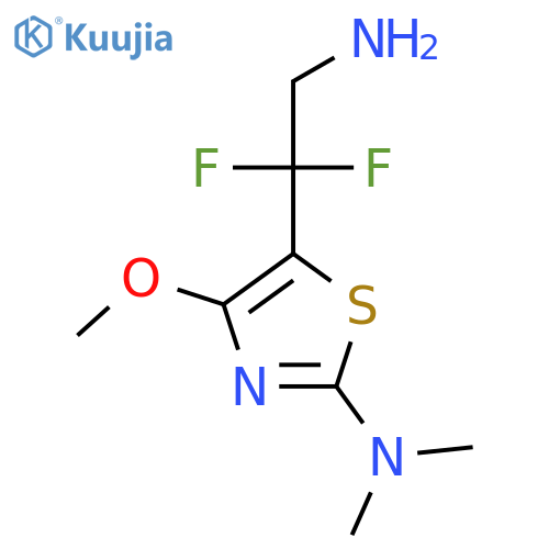 5-(2-amino-1,1-difluoroethyl)-4-methoxy-N,N-dimethyl-1,3-thiazol-2-amine structure