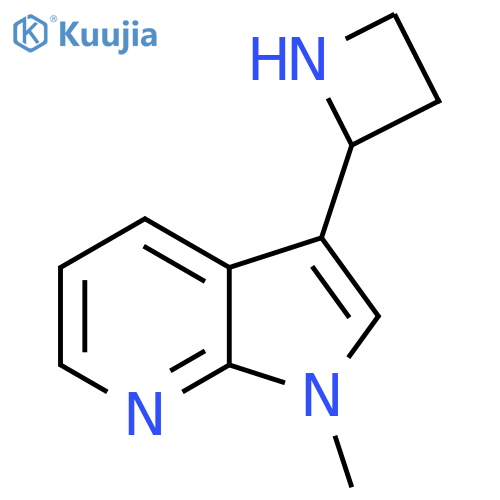 2-{1-methyl-1H-pyrrolo2,3-bpyridin-3-yl}azetidine structure