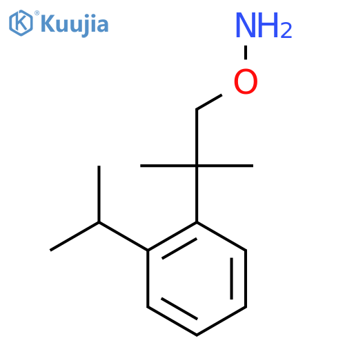 O-{2-methyl-2-2-(propan-2-yl)phenylpropyl}hydroxylamine structure
