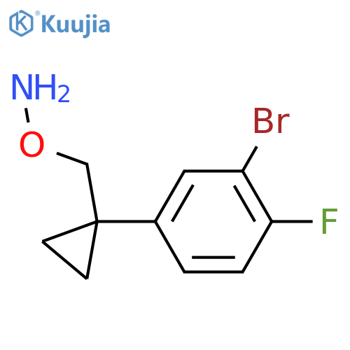 O-{1-(3-bromo-4-fluorophenyl)cyclopropylmethyl}hydroxylamine structure