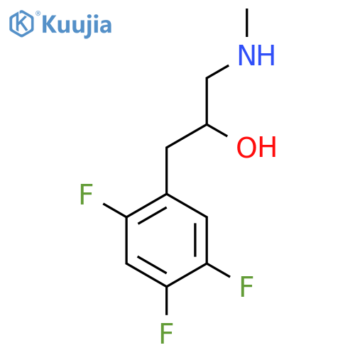 1-(methylamino)-3-(2,4,5-trifluorophenyl)propan-2-ol structure