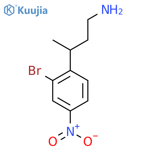3-(2-bromo-4-nitrophenyl)butan-1-amine structure