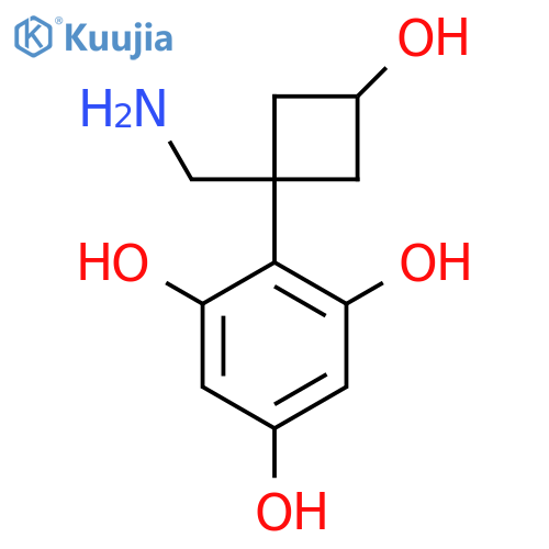 2-1-(aminomethyl)-3-hydroxycyclobutylbenzene-1,3,5-triol structure