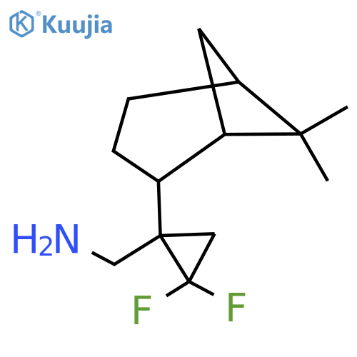 (1-{6,6-dimethylbicyclo3.1.1heptan-2-yl}-2,2-difluorocyclopropyl)methanamine structure