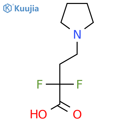 2,2-difluoro-4-(pyrrolidin-1-yl)butanoic acid structure
