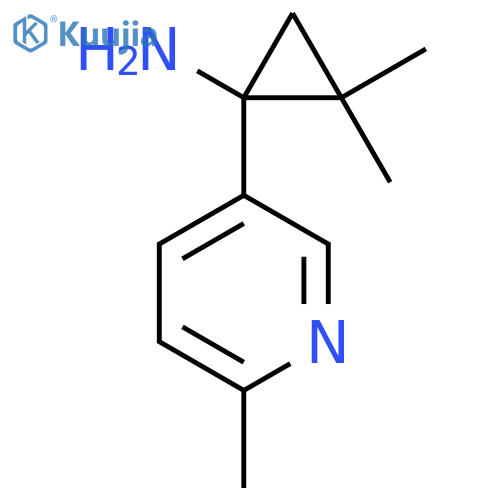 2,2-dimethyl-1-(6-methylpyridin-3-yl)cyclopropan-1-amine structure