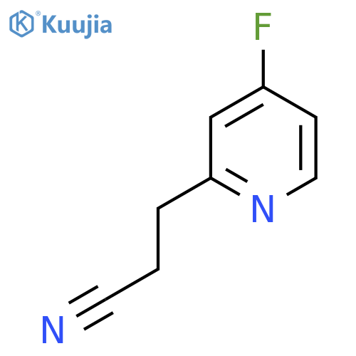 3-(4-fluoropyridin-2-yl)propanenitrile structure