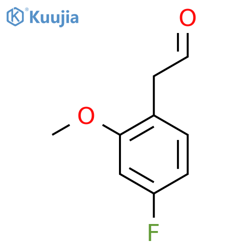 2-(4-fluoro-2-methoxyphenyl)acetaldehyde structure