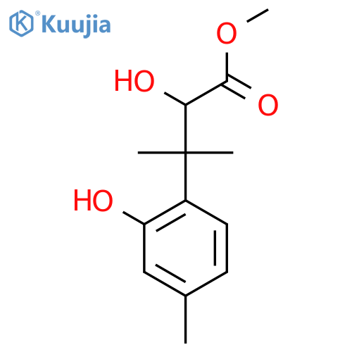 methyl 2-hydroxy-3-(2-hydroxy-4-methylphenyl)-3-methylbutanoate structure