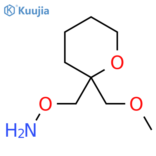 O-{2-(methoxymethyl)oxan-2-ylmethyl}hydroxylamine structure