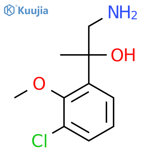 1-Amino-2-(3-chloro-2-methoxyphenyl)propan-2-ol structure