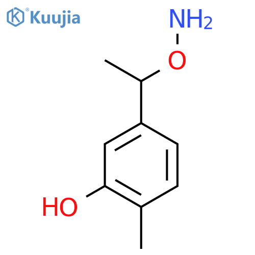 5-1-(aminooxy)ethyl-2-methylphenol structure