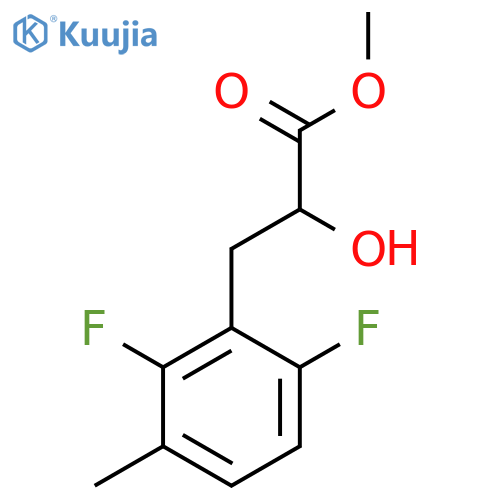 methyl 3-(2,6-difluoro-3-methylphenyl)-2-hydroxypropanoate structure