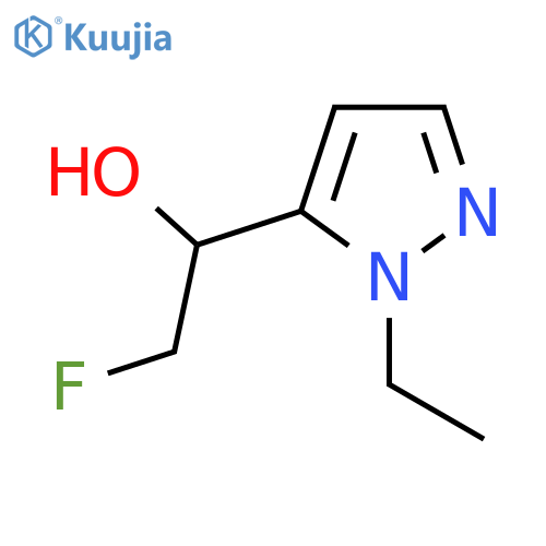 1-(1-ethyl-1H-pyrazol-5-yl)-2-fluoroethan-1-ol structure