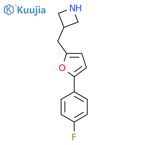 3-{5-(4-fluorophenyl)furan-2-ylmethyl}azetidine structure