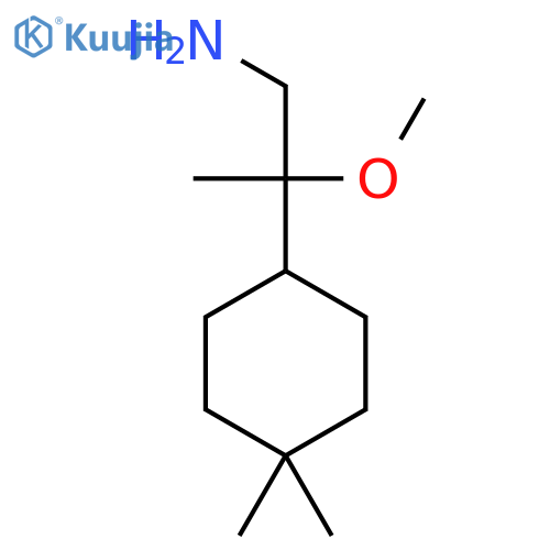 2-(4,4-dimethylcyclohexyl)-2-methoxypropan-1-amine structure