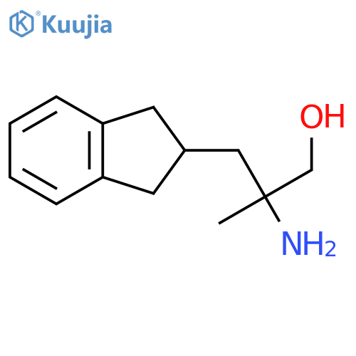 2-amino-3-(2,3-dihydro-1H-inden-2-yl)-2-methylpropan-1-ol structure