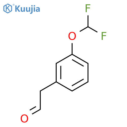 2-3-(difluoromethoxy)phenylacetaldehyde structure